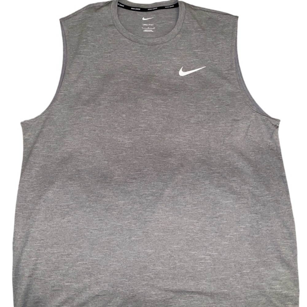Nike Gray Athletic Tank Top Moisture-Wicking